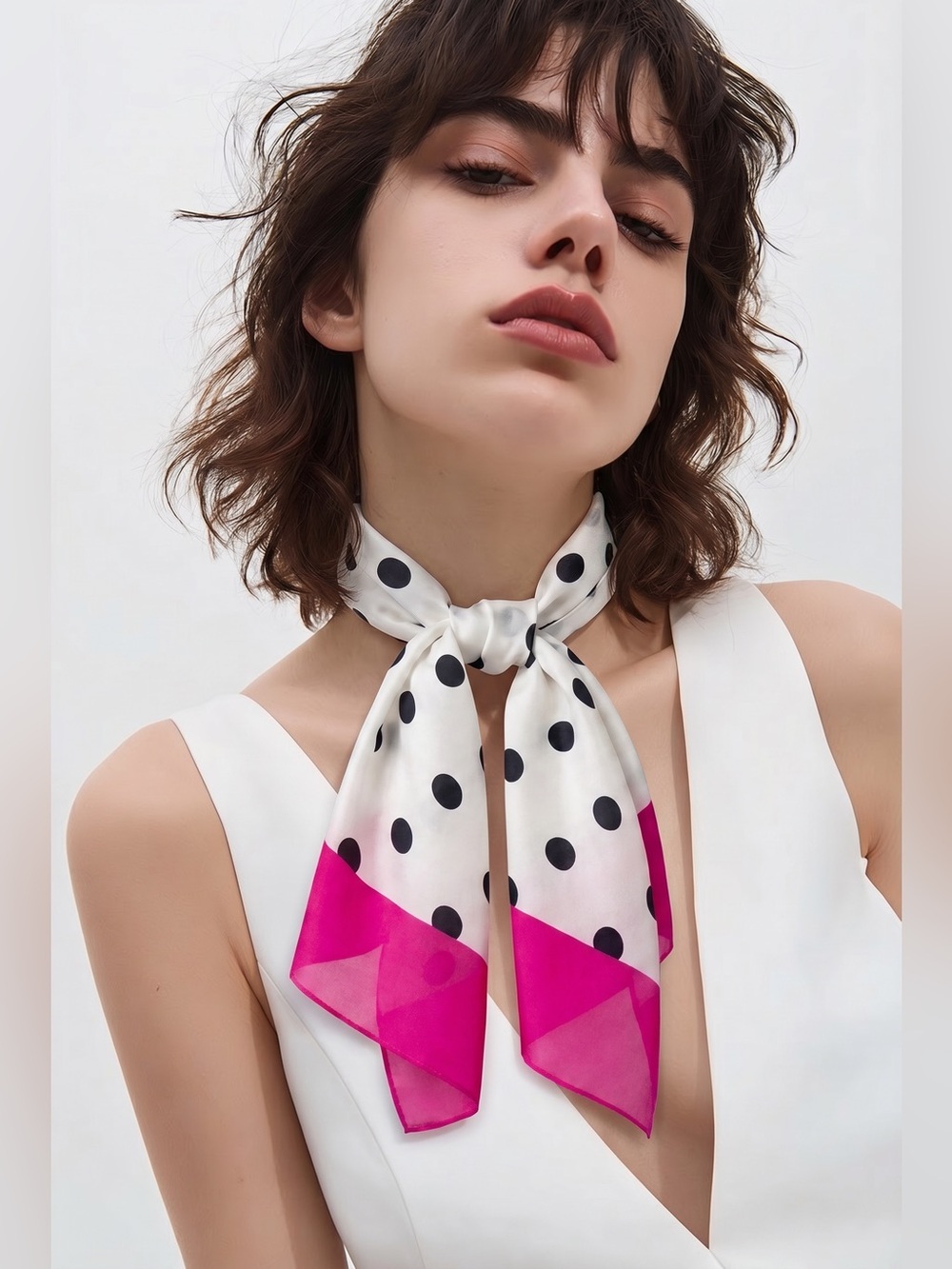 Echo silk scarf